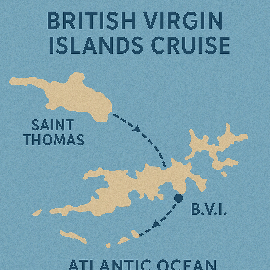 BVI itinerary map