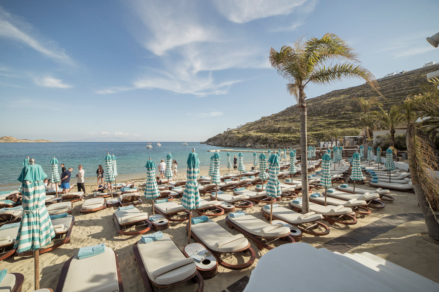 Nammos Mykonos luxury dining Greek Islands yacht charter