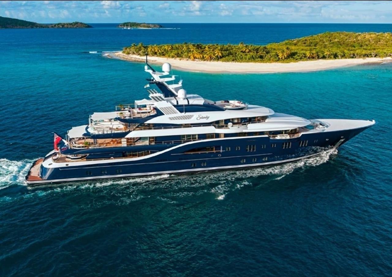 SOLANDGE 78m luxury superyacht for charter in Mediterranean with swimming pool, spa and cinema